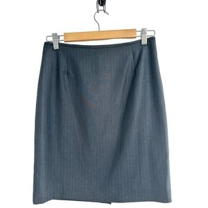 Calvin Klein Black Pin Stripe‎ Pencil Skirt NWOT